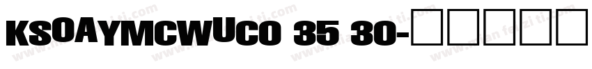 KSOAYMCWUC0 35 30字体转换